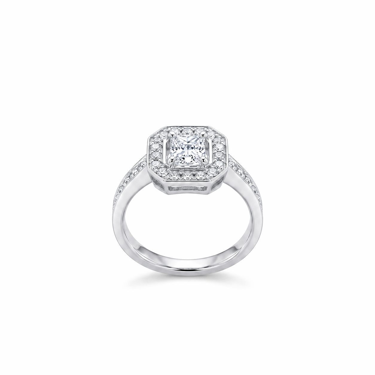 Bague en or blanc 18 carats