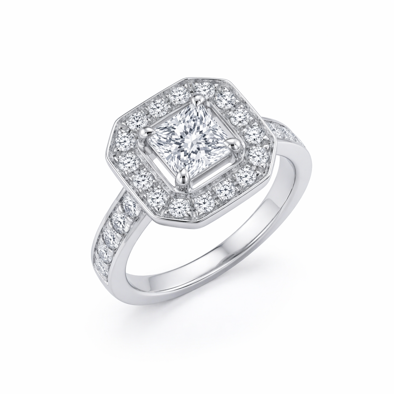 Bague en or blanc 18 carats 