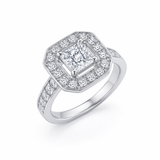 Bague en or blanc 18 carats 