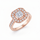 Bague en or rouge 18 carats 
