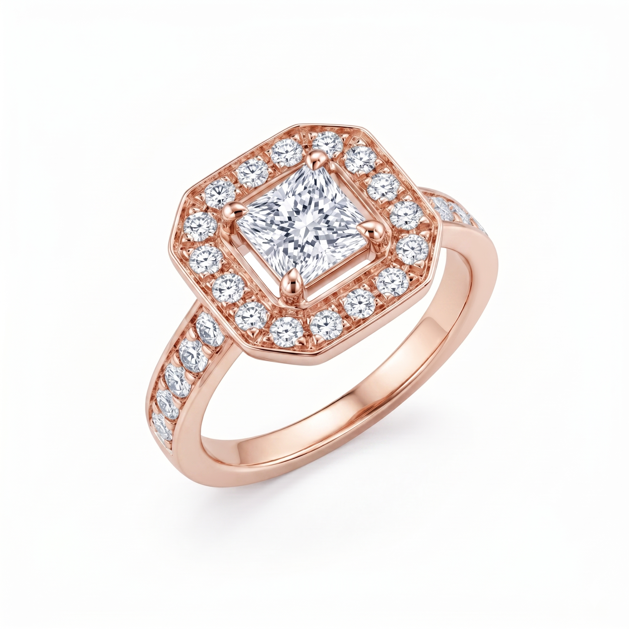 Bague en or rouge 18 carats 