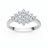 Bague en or blanc 18 carats 