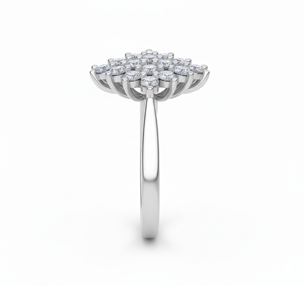 Bague en or blanc 18 carats