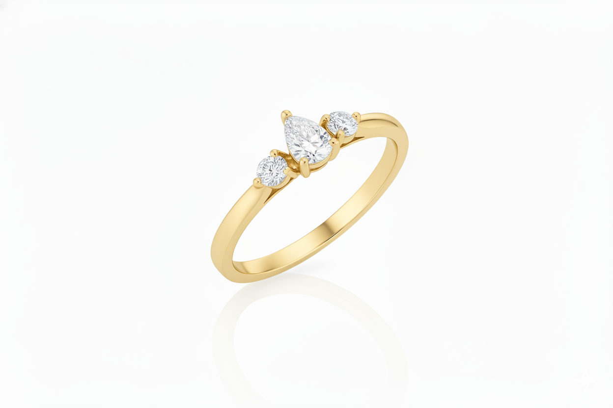 Bague en or jaune 18 carats