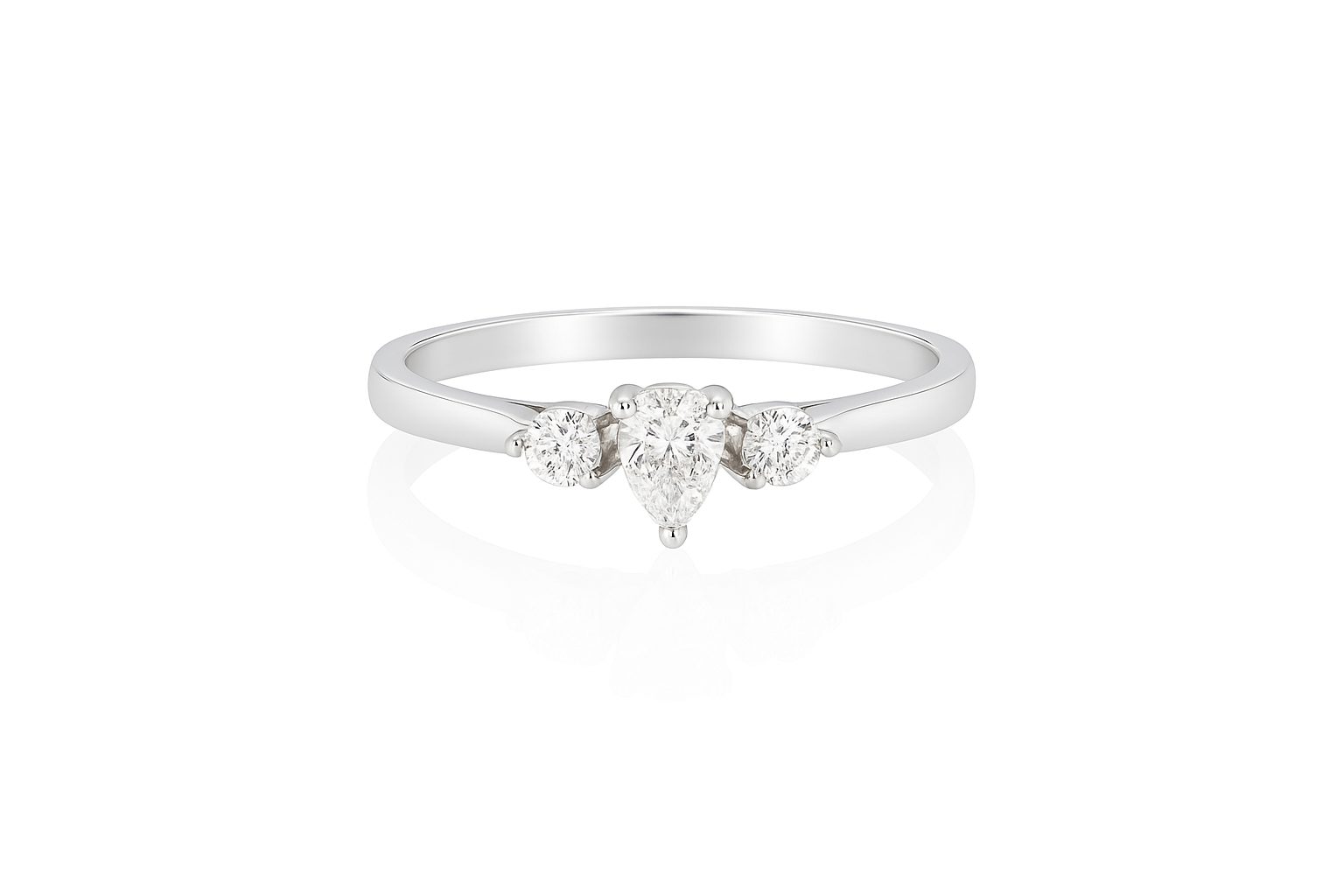 Bague en or blanc 18 carats