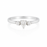 Bague en or blanc 18 carats