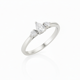 Bague en or blanc 18 carats