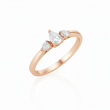 Bague en or rouge 18 carats