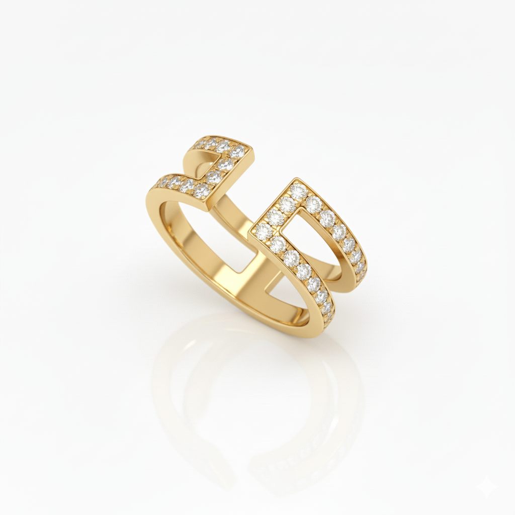 Bague en or jaune 18 carats