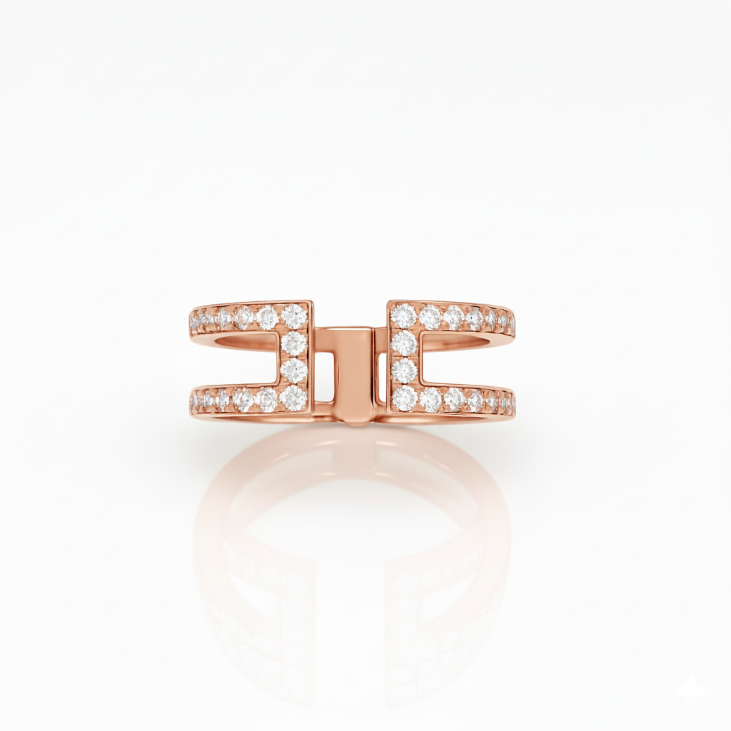 Bague en or rouge 18 carats