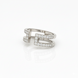 Bague en or blanc 18 carats