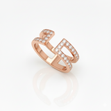 Bague en or rouge 18 carats