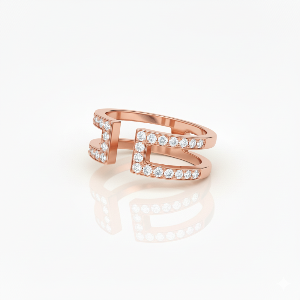 Bague en or rouge 18 carats