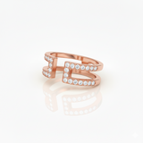 Bague en or rouge 18 carats