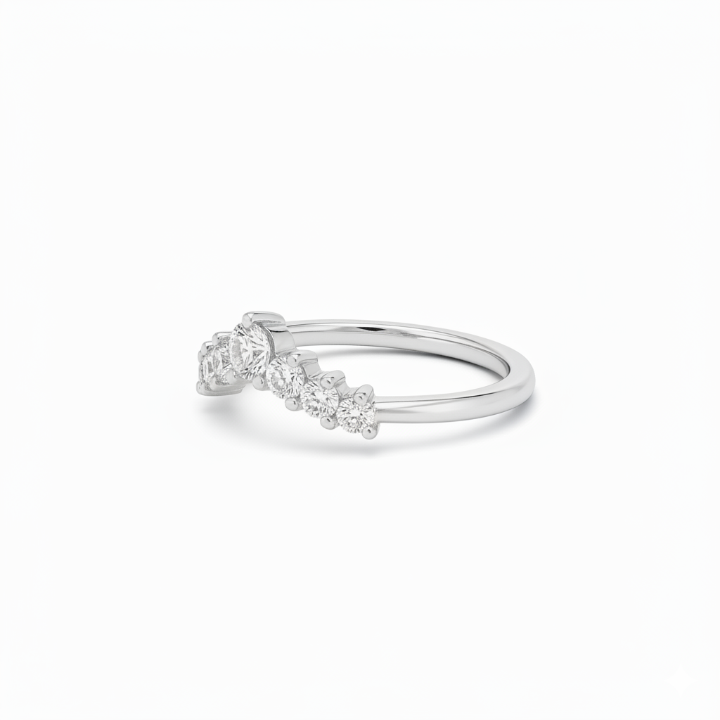 Bague en or blanc 18 carats