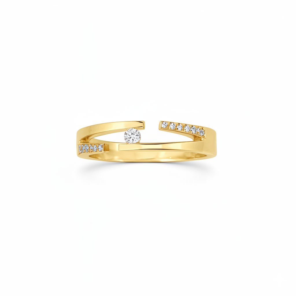 Bague en or jaune 18 carats
