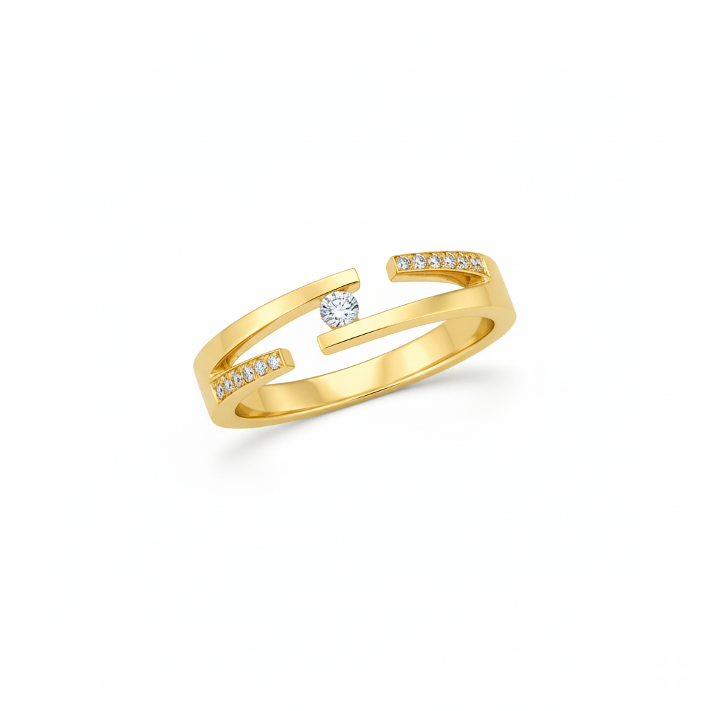Bague en or jaune 18 carats