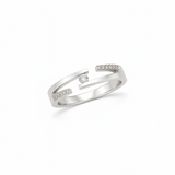 Bague en or blanc 18 carats