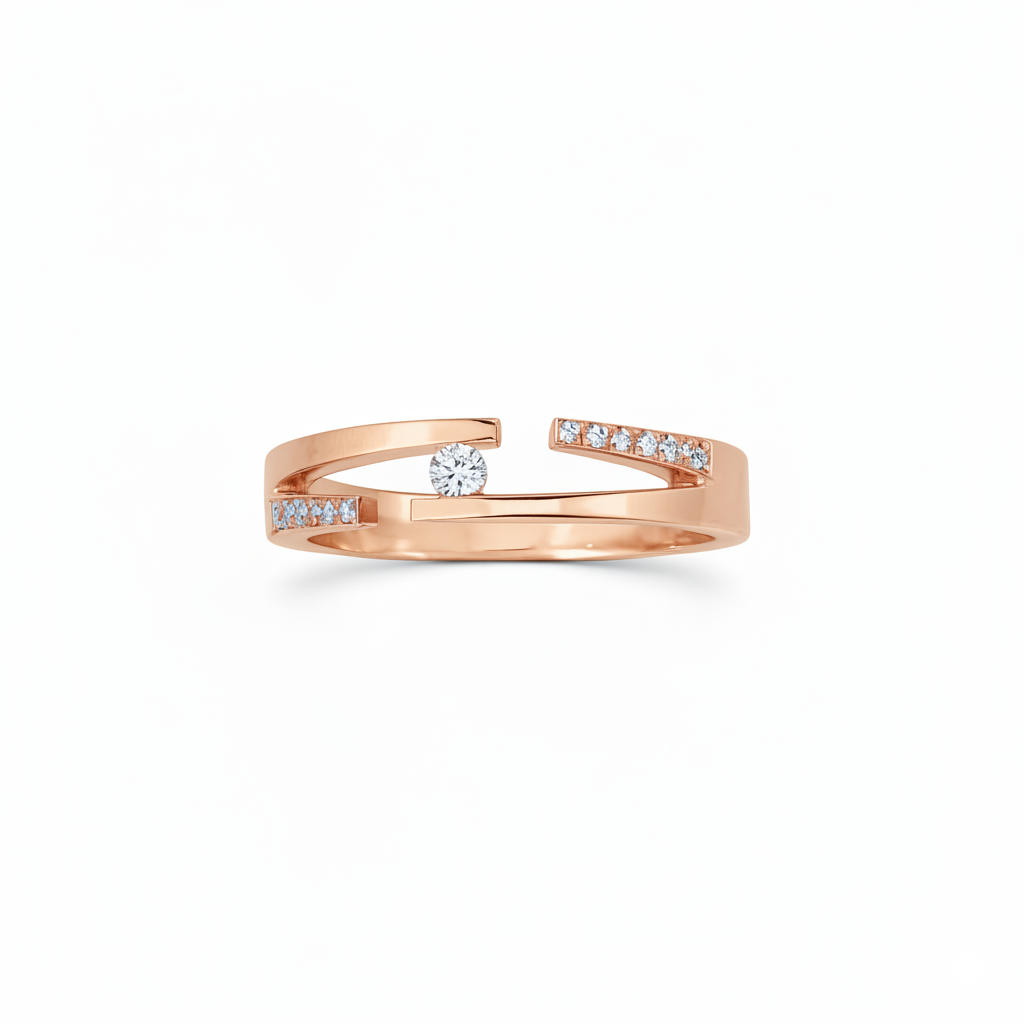 Bague en or rouge 18 carats