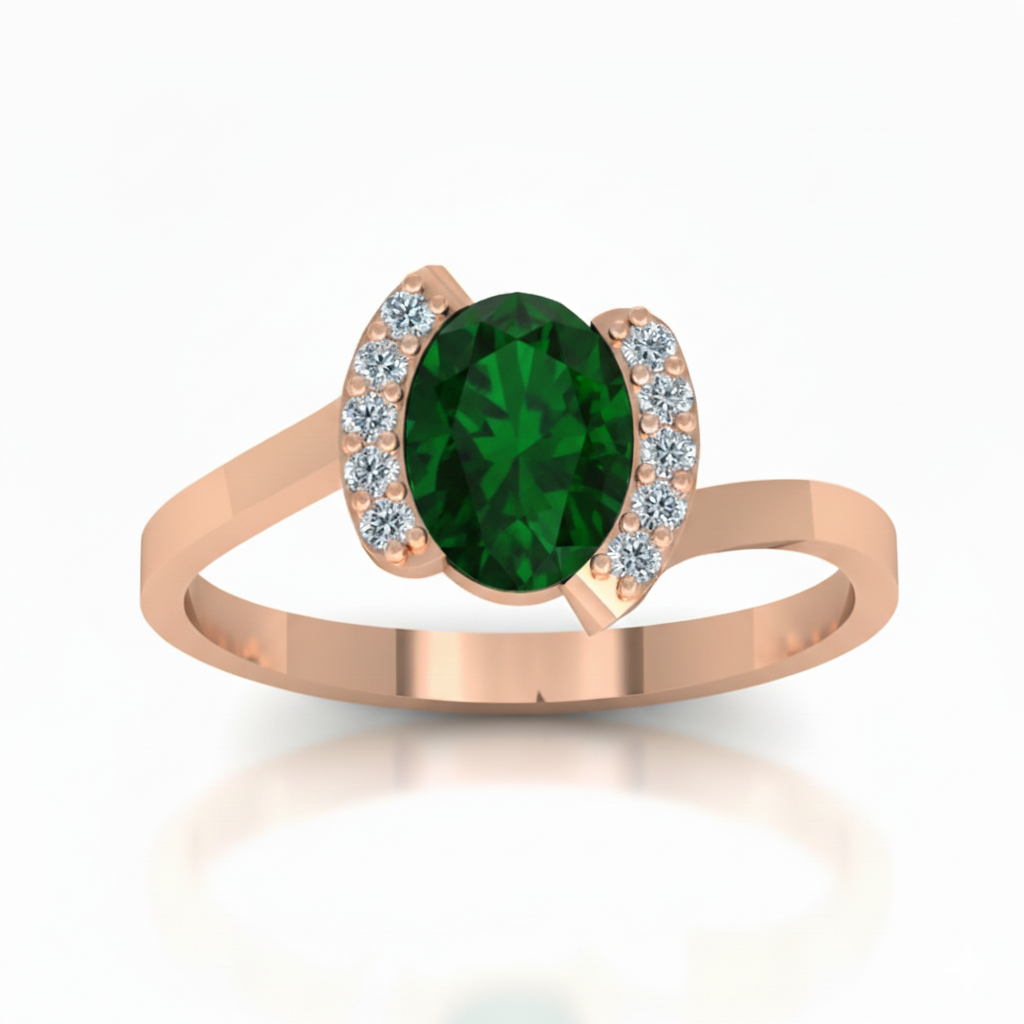 Bague en or rouge 18 carats 