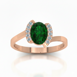 Bague en or rouge 18 carats 