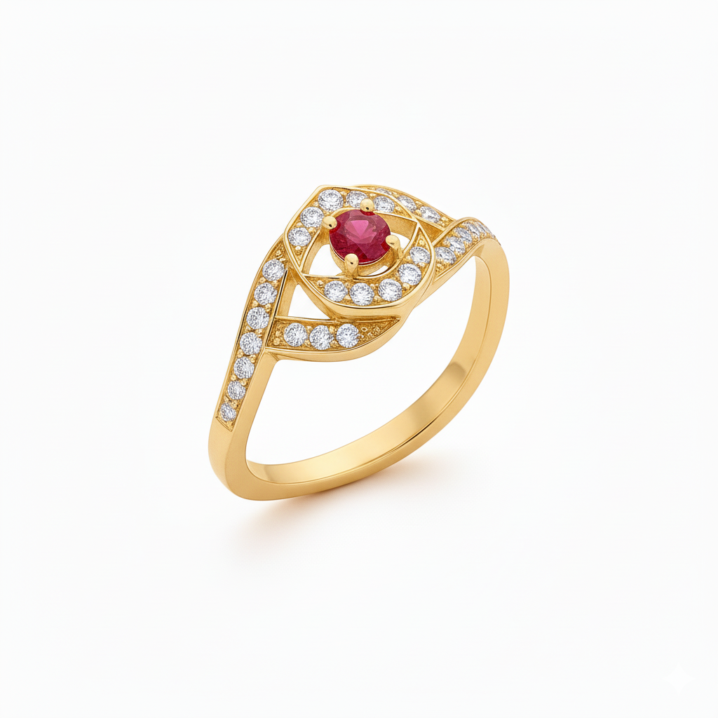 Bague en or jaune 18 carats