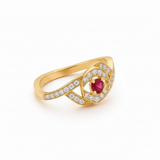 Bague en or jaune 18 carats