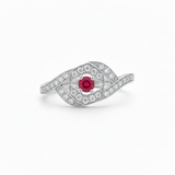 Bague en or blanc 18 carats