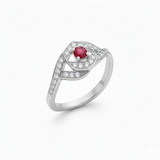 Bague en or blanc 18 carats