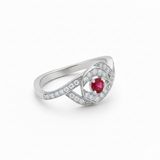 Bague en or blanc 18 carats
