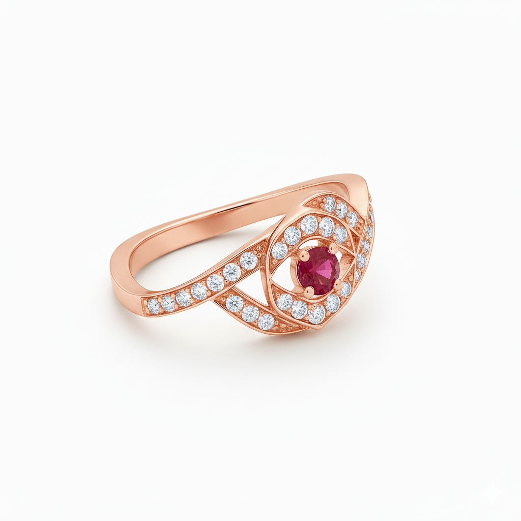 Bague en or rouge 18 carats