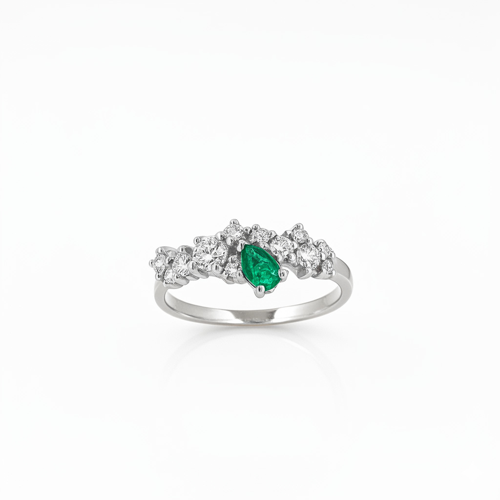 Bague en or blanc 18 carats
