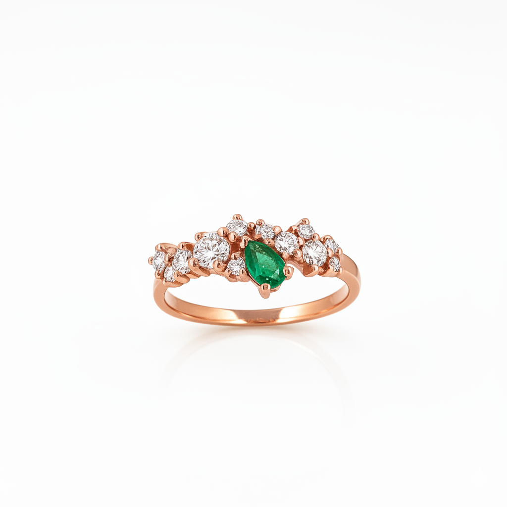 Bague en or rouge 18 carats