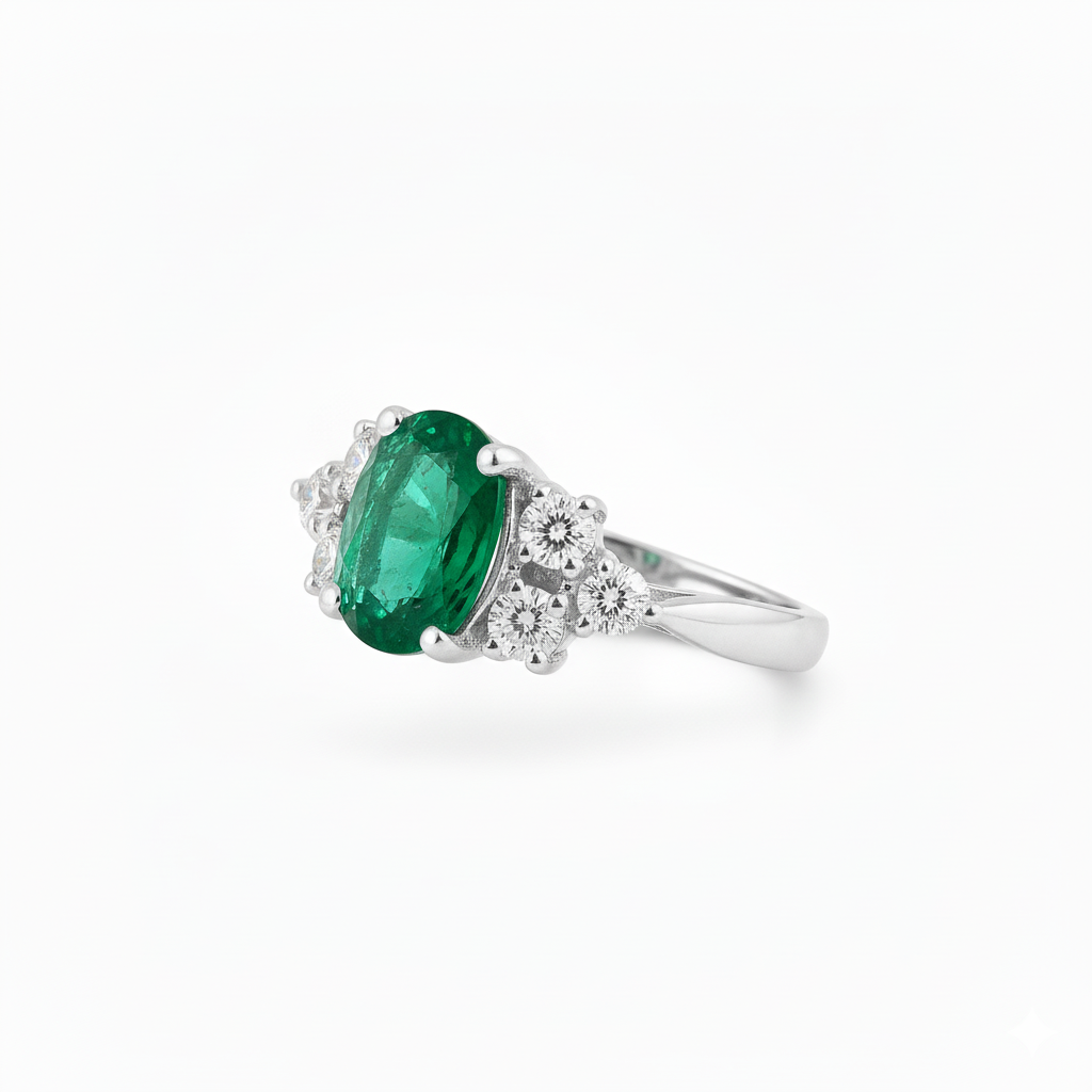 Bague en or blanc 18 carats