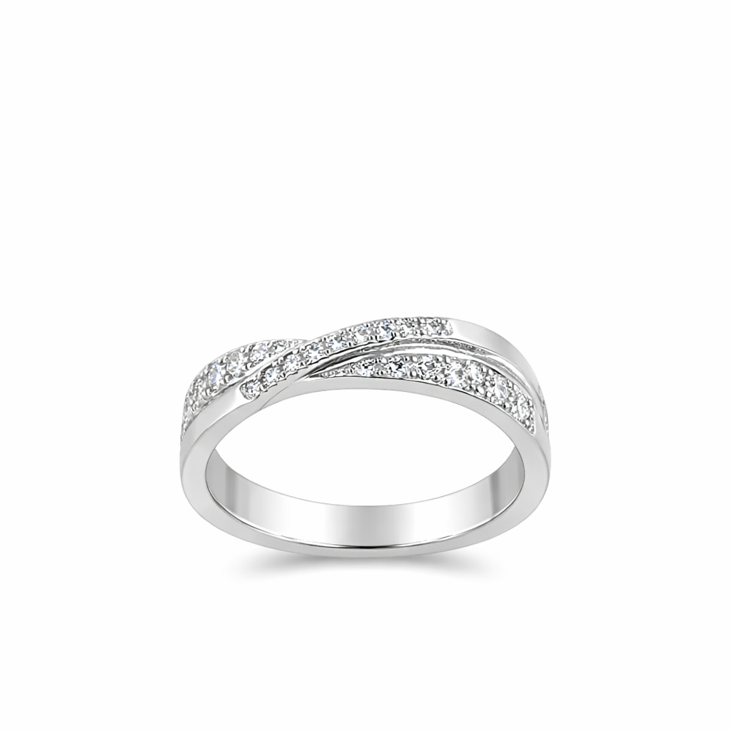 Bague en or blanc 18 carats 