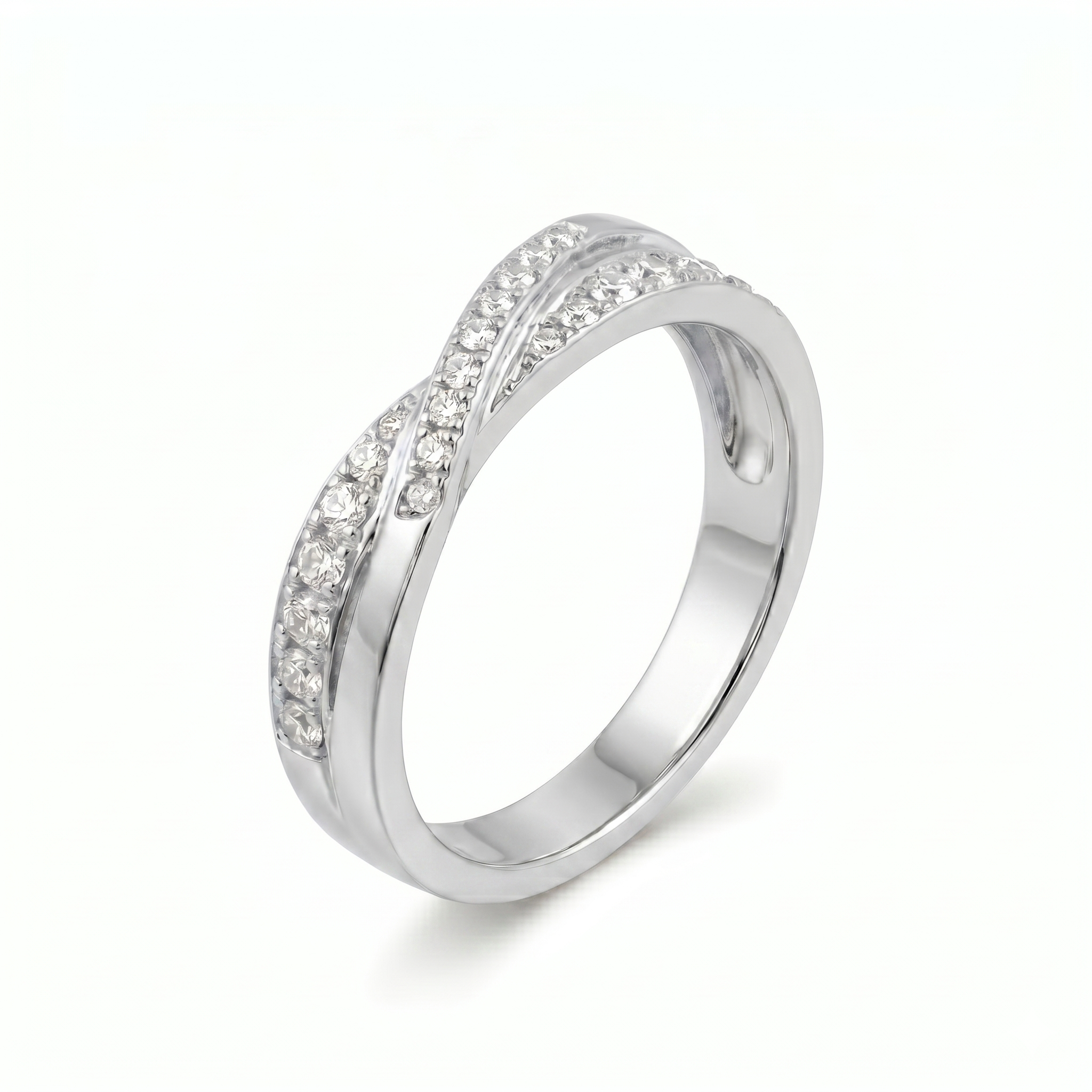 Bague en or blanc 18 carats 