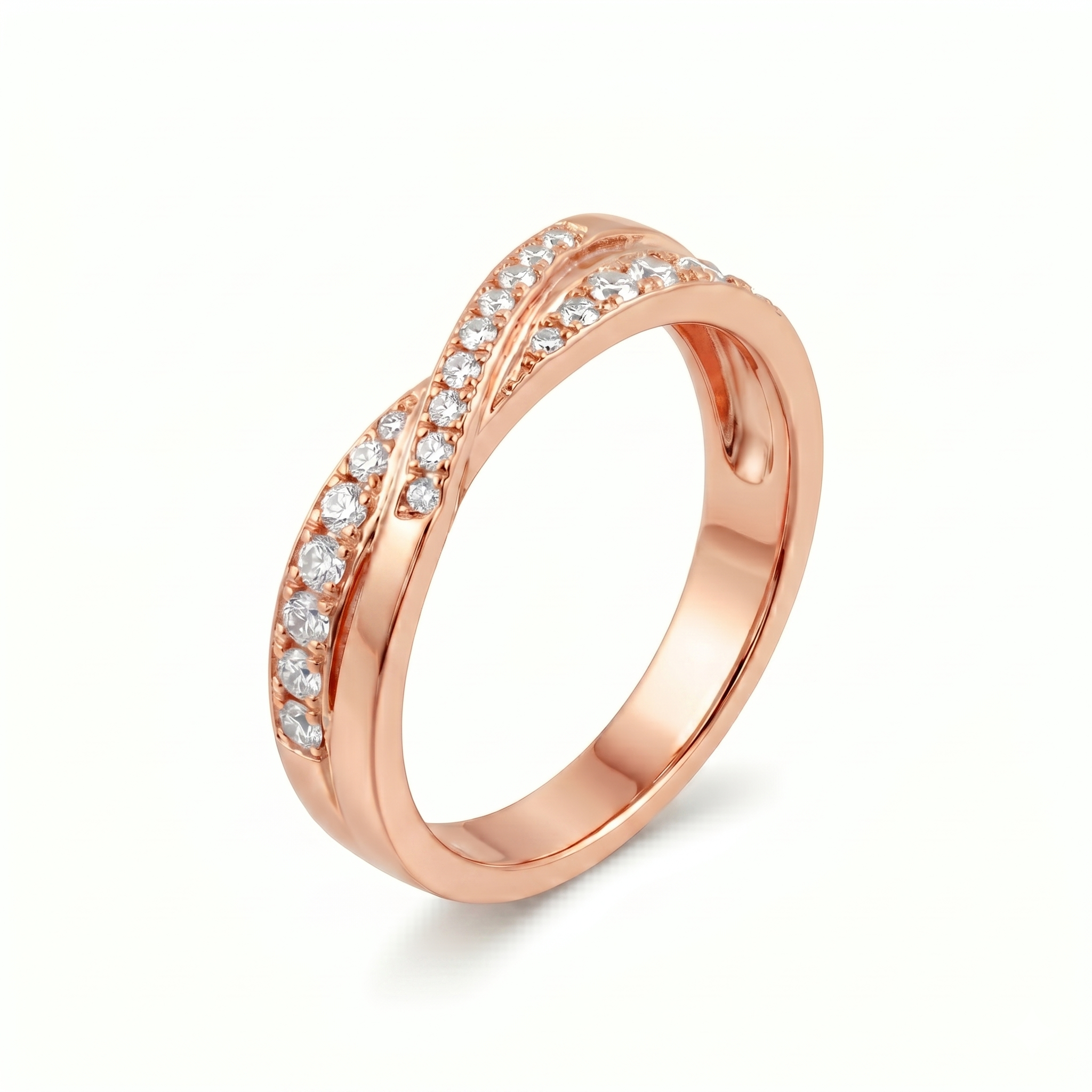 Bague en or rouge 18 carats 