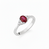 Bague en or blanc 18 carats 