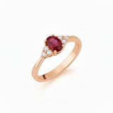 Bague en or rouge 18 carats 