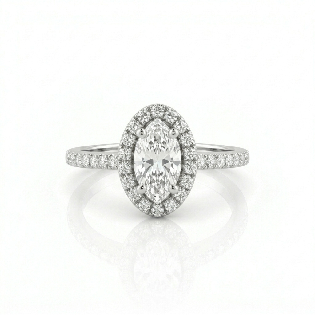 Bague en or blanc 18 carats 