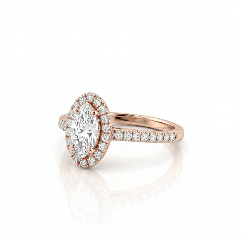 Bague en or rouge 18 carats 