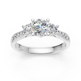 Bague en or blanc 18 carats