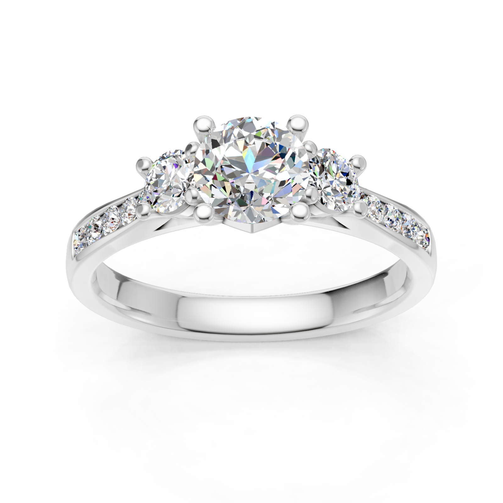 Bague en or blanc 18 carats