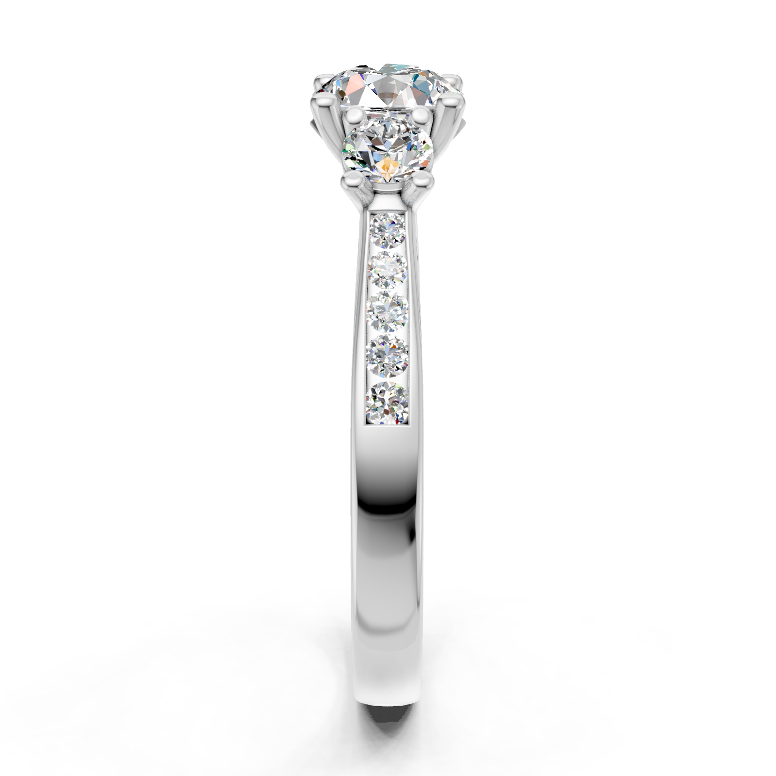 Bague en or blanc 18 carats 