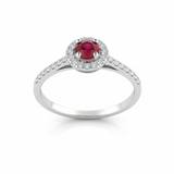 Bague en or blanc 18 carats
