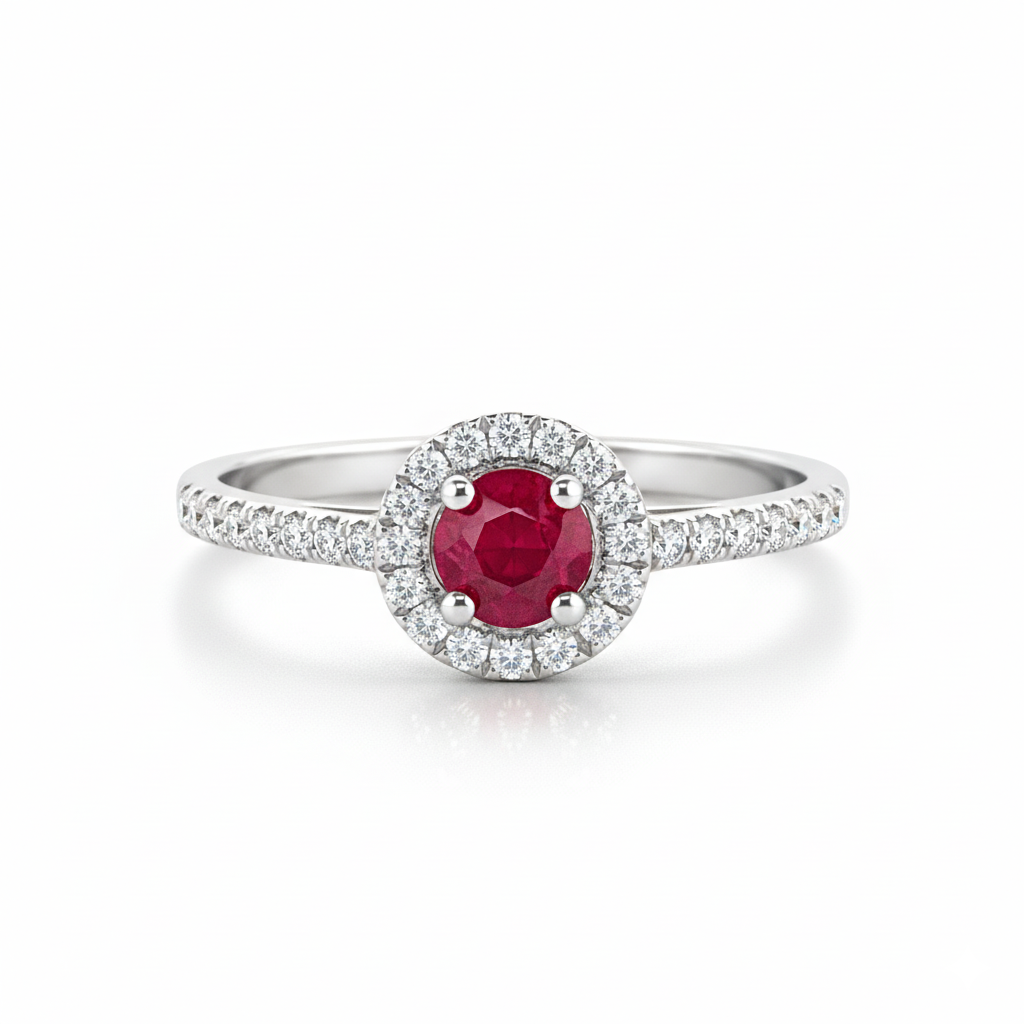 Bague en or blanc 18 carats