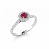 Bague en or blanc 18 carats 