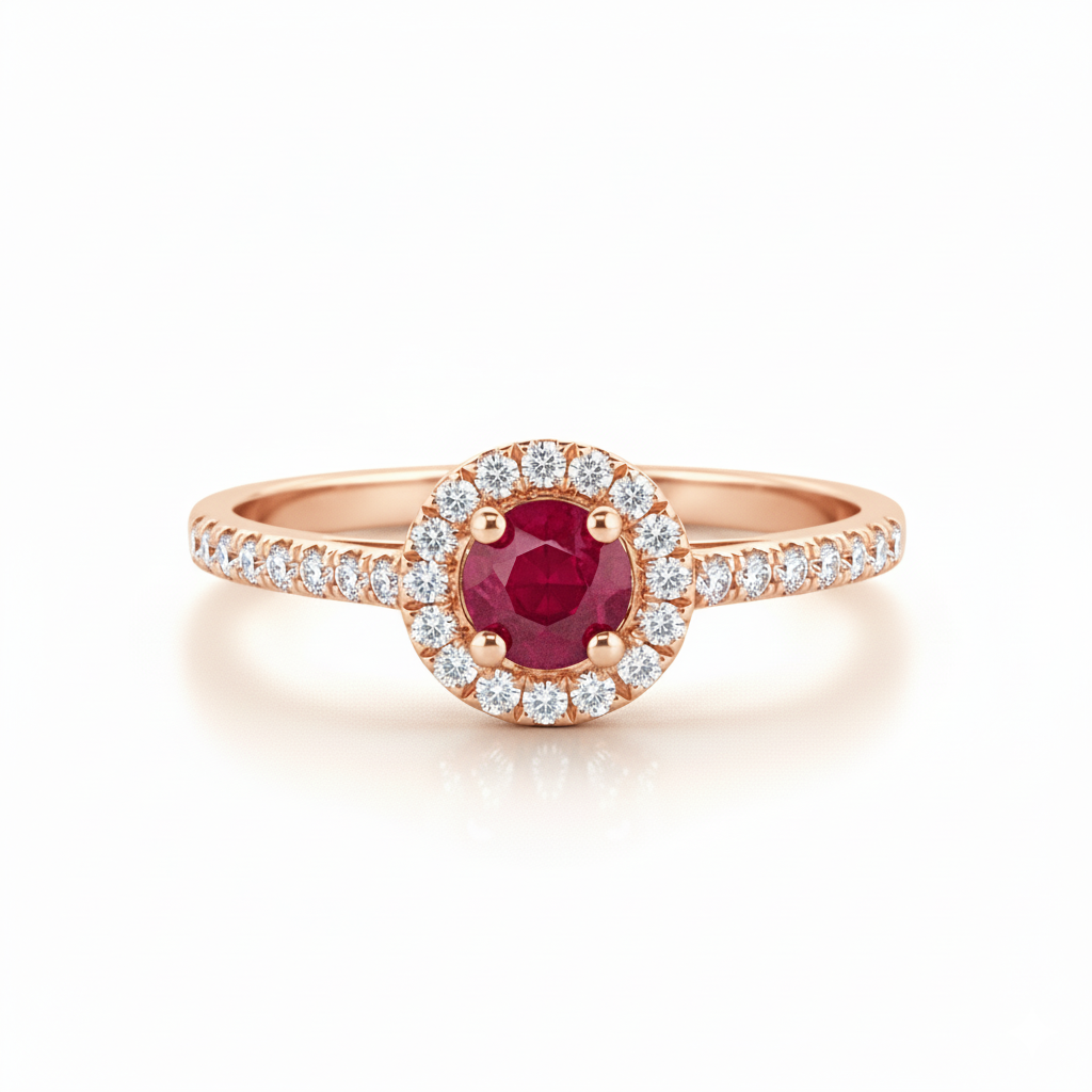 Bague en or rouge 18 carats