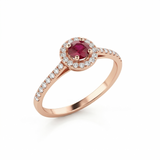 Bague en or rouge 18 carats