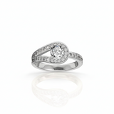 Bague en or blanc 18 carats